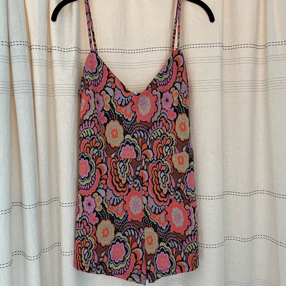 Zara floral 70’s print jumpsuit - Picture 1 of 3